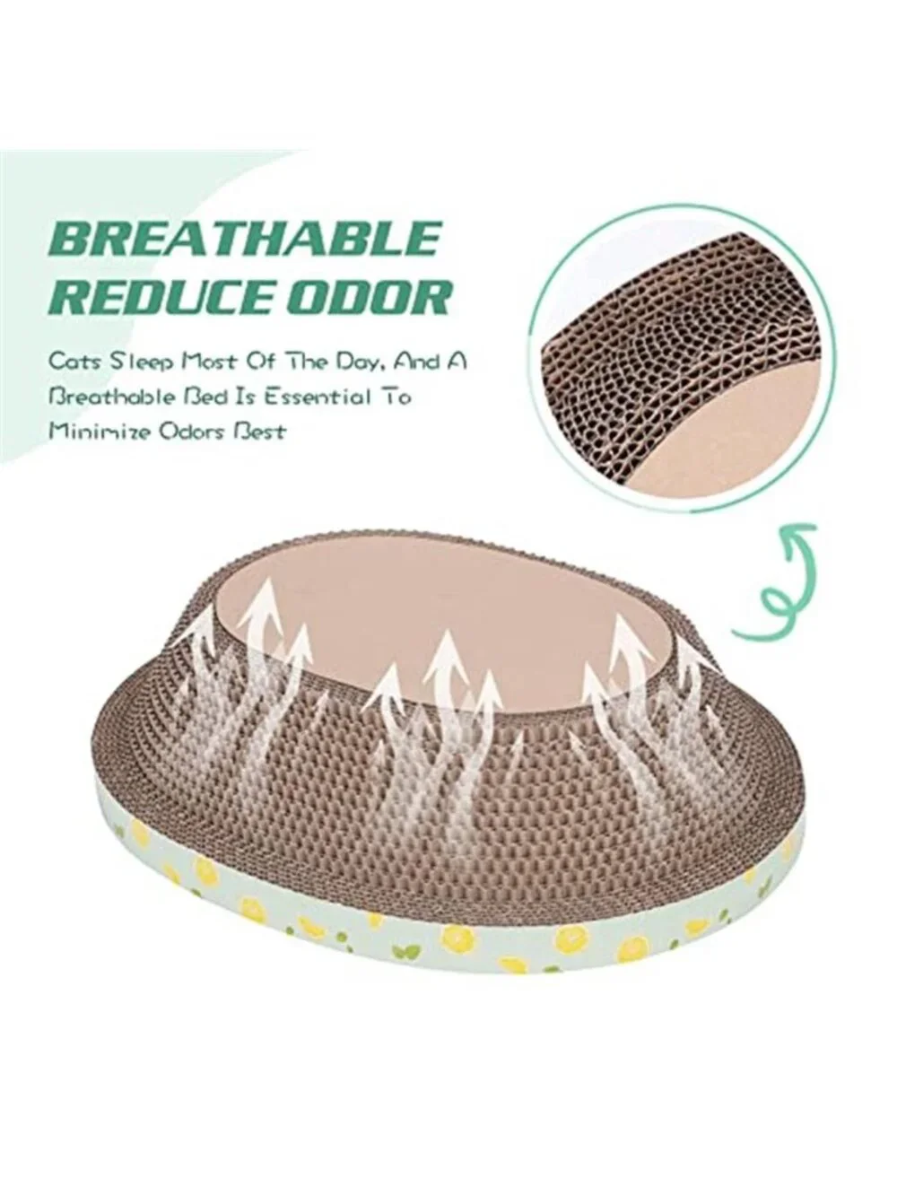 Cat Scratcher Bed Cardboard Cat Scratcher Lounge Nest Durable Cat Scratching Pad